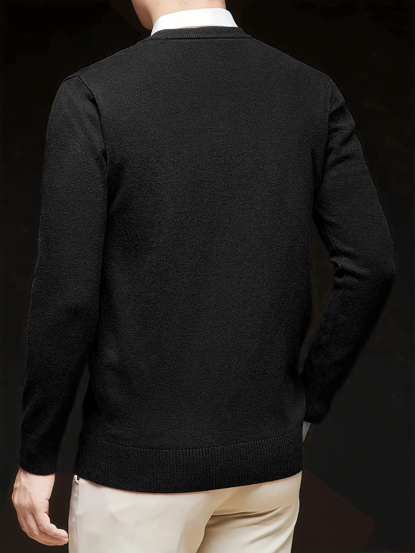 V-Neck Knit Jumper for Women - View 8