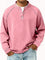 Vintage Button-Down Long Sleeve Shirt for Men - Pink