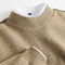 Waffle Knit Crew Neck Jumper for Women