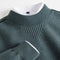 Waffle Knit Crew Neck Jumper for Women - Sage Green