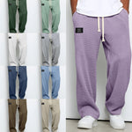 Wide Leg Textured Sweatpants for Men - View 11