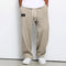Wide Leg Textured Sweatpants for Men - Khaki