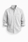 Denim Button-Down Shirt with Chest Pocket for Men