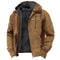 Hooded Zip-Up Harrington Jacket for Men