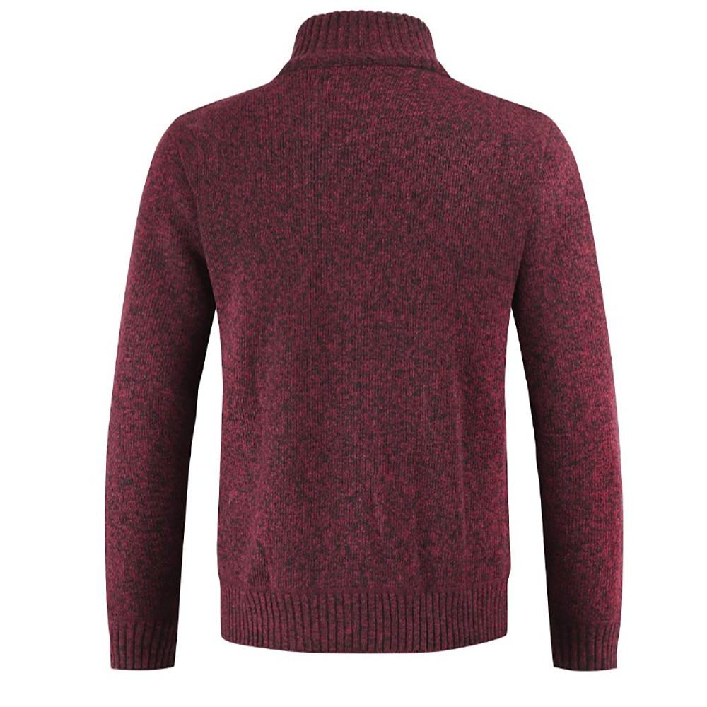Zip-Up Cable Knit Cardigan for Men - View 9