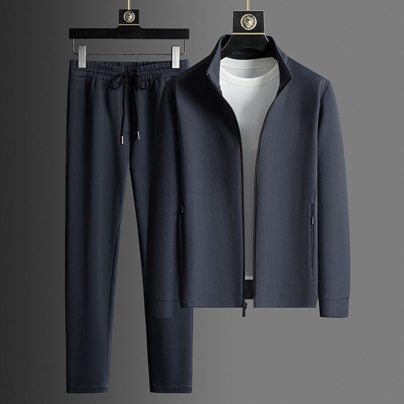 Zip-Up Jogging Set for Men - Royal Navy