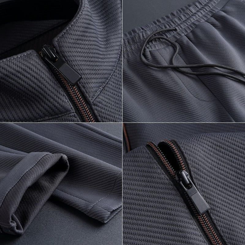 Zip-Up Jogging Set for Men - View 6
