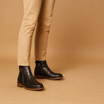 Zip-Up Leather Ankle Boots for Men - View 4