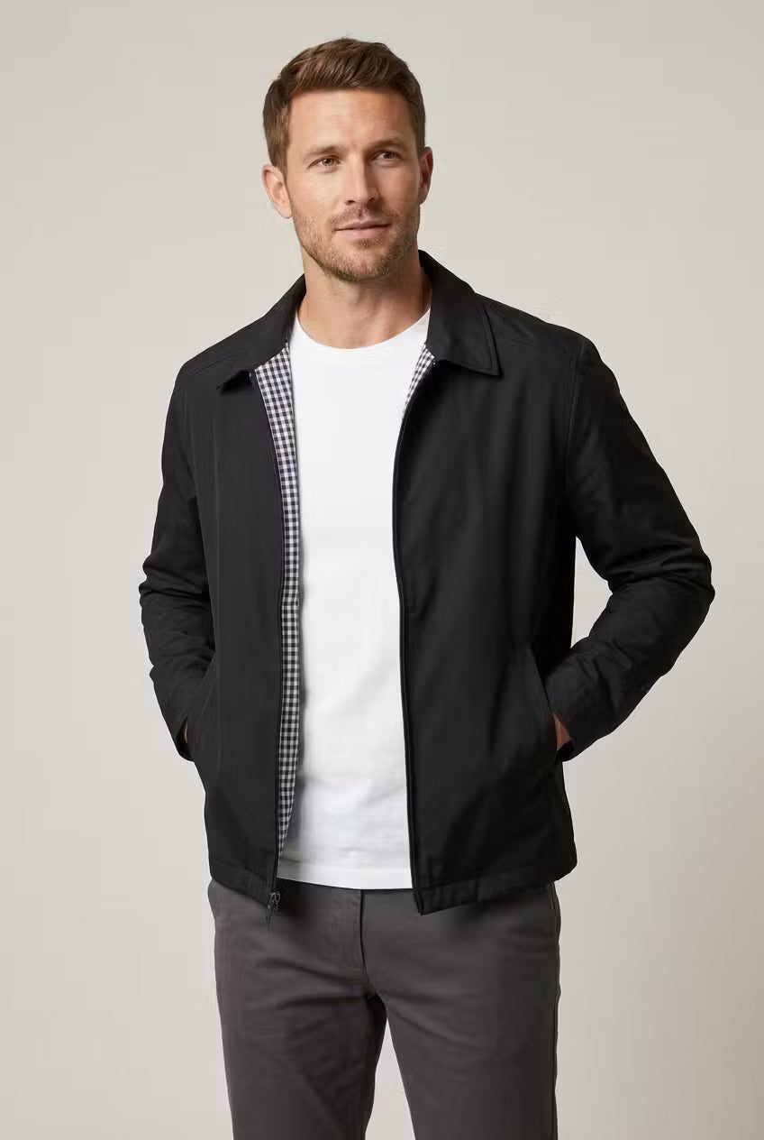 Zip-Up Overshirt for Men