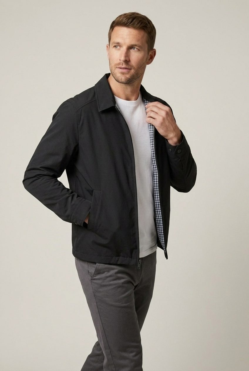 Zip-Up Overshirt for Men - View 3