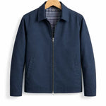 Zip-Up Overshirt for Men - Blauw