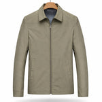 Zip-Up Overshirt for Men - Caqui