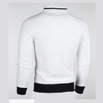 Zip-Up Slim Fit Bomber Jacket for Men - View 13