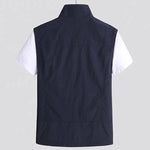Zip-Up Stand Collar Gilet for Men - View 2
