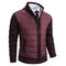 Zip-Up Stand Collar Padded Cardigan for Men